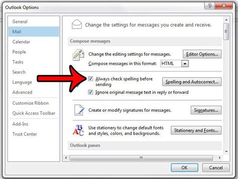 spell checker in outlook|Check spelling before sending a message .